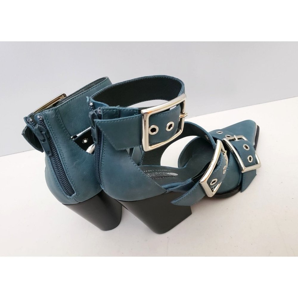 Free People X Jeffrey Campbell Hendrix Heels Dusty Blue Size 6 - Picture 3 of 5